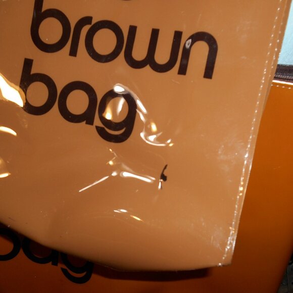 MEDIUM BROWN BAG AND LITTLE BROWN BAG SET BLOOMINGDALE'S TOTES COLLECTION - Picture 5 of 9